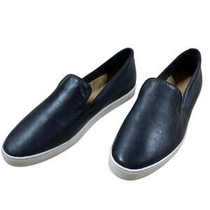 Birdies Swift Black Leather Slip On Sneakers Women's Size 10 New Without Box